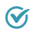 blue checkmark icon with circle  file
